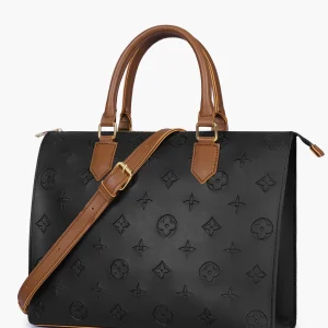 Black and Brown On the Go Handbag 1