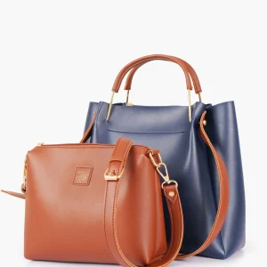 Blue Metal Handle Tote Bag Scaled 1