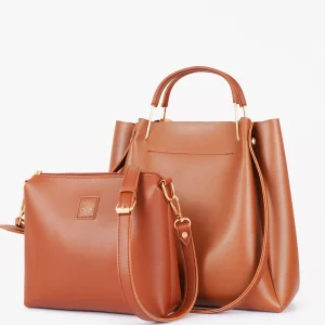 Brown Metal Handle Tote Bag Scaled 1