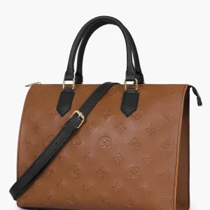 Brown and Black On the Go Handbag 1
