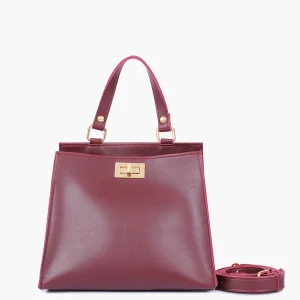 Burgundy Suede Mini Bag
