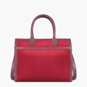 Burgundy Suede Vintage Handbag 2 Scaled 1