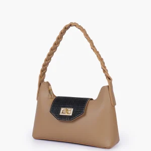 Coffee Purse with Braided Strap