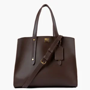 Dark Brown Multi Compartment Satchel Bag