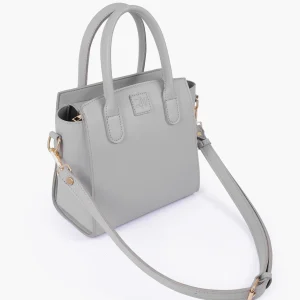 Grey Top Handle Mini Handbag 1