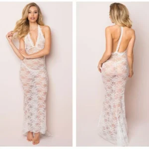 Long lace gown and panty