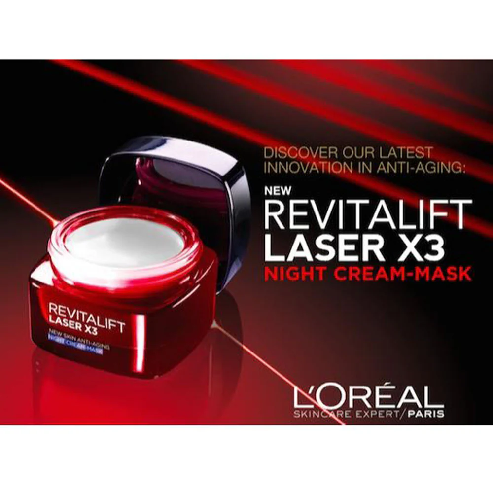 Loreal Paris Revitalift Laser x3 Anti Aging Night Cream - 50ml - Image 2