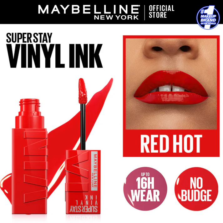 Maybelline Superstay Vinyl Ink – 15 Red Hot
