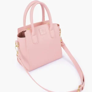Pink Top Handle Mini Handbag 1