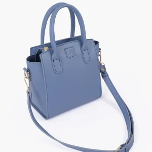 Sky Blue Top Handle Mini Handbag